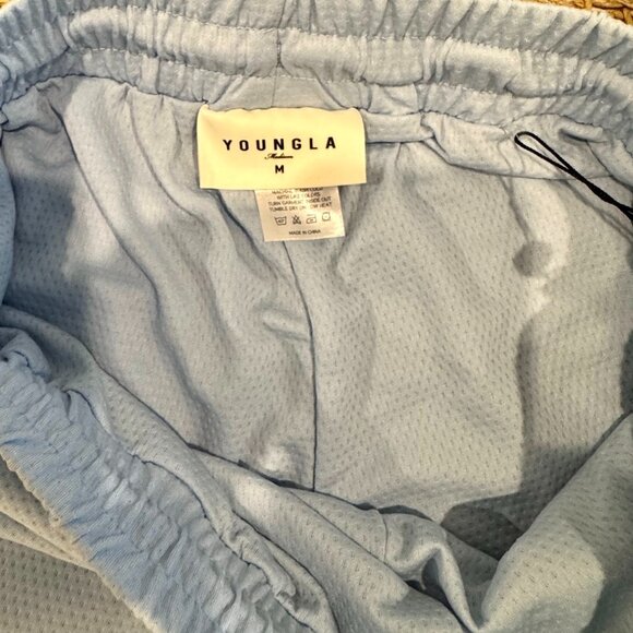 NWT!! YoungLA 104 Legacy Shorts Carolina Blue - Medium - Picture 3 of 5